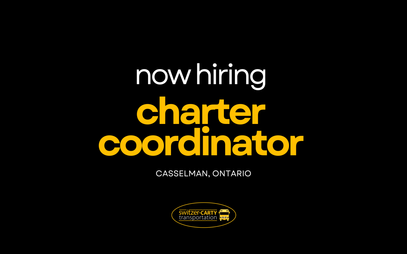Now Hiring: Charter Coordinator | 417 Bus Line Ltd